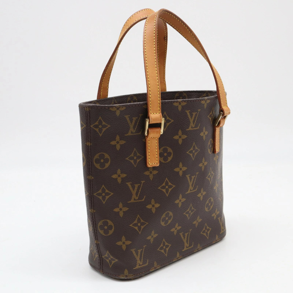 Louis Vuitton Monogram Vavin Handbag Canvas Leather Beige Brown